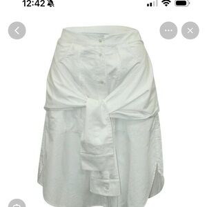 Olive Green Women's tie-shirt skirt